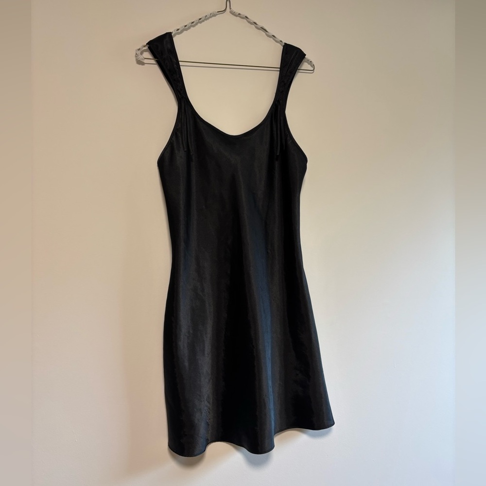 VINTAGE Black Slip Dress